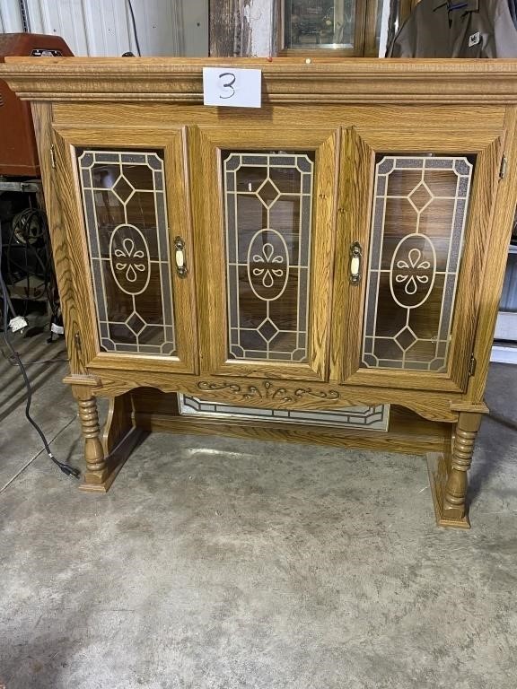 CHINA CABINET - GLASS DOORS / LIGHTED