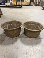 PAIR OF PLANTER BASKETS