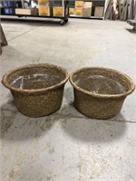 PAIR OF PLANTER BASKETS