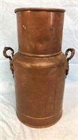 Antique Hammered Copper Umbrella Stand