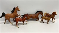 (5) Breyer plastic horses, conditions as shown