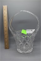 Cut glass basket