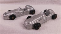 2 Midgetoy 3" race cars - 2 slush cast antique