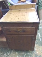 Retro Old Pine Kitchen Cabinet Base