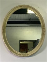 Vintage 31 Inch Plastic Framed Mirror