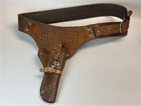 Western Handmade Right Hand Leather Holster 36” -