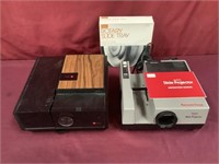 Sears Quartz Slide Projector With Slide Tray &
