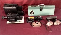 Canon & Sharp VHS Movie Cameras, Working V-Pack