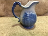 Decorative blue and cream pitcher Commemorative
