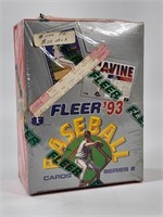 1993 FLEER BASEBALL SEALED WAX BOX