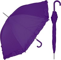 RainStoppers S010PUR Women's Open Parasol Umbrella