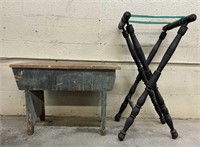 Farm Bench & Tray Stand