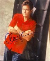 Charlie Sheen signed photo