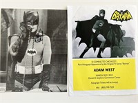 Batman Adam West signed photo