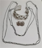 SILVERTONE JEWELRY CHAIN MKED GERMANY