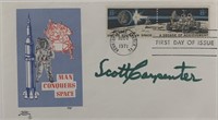 Mercury Astronaut Scott Carpenter signed first day