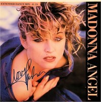 Madonna signed "Angel" 12 inch single album