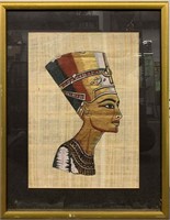Egyptian Portrait Painting On Papyrus
