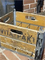 Vintage Wooden Milk Crate