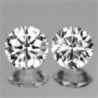 Natural White Diamond Pair G/VVS - Untreated
