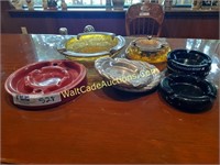 8 Various Ash Trays