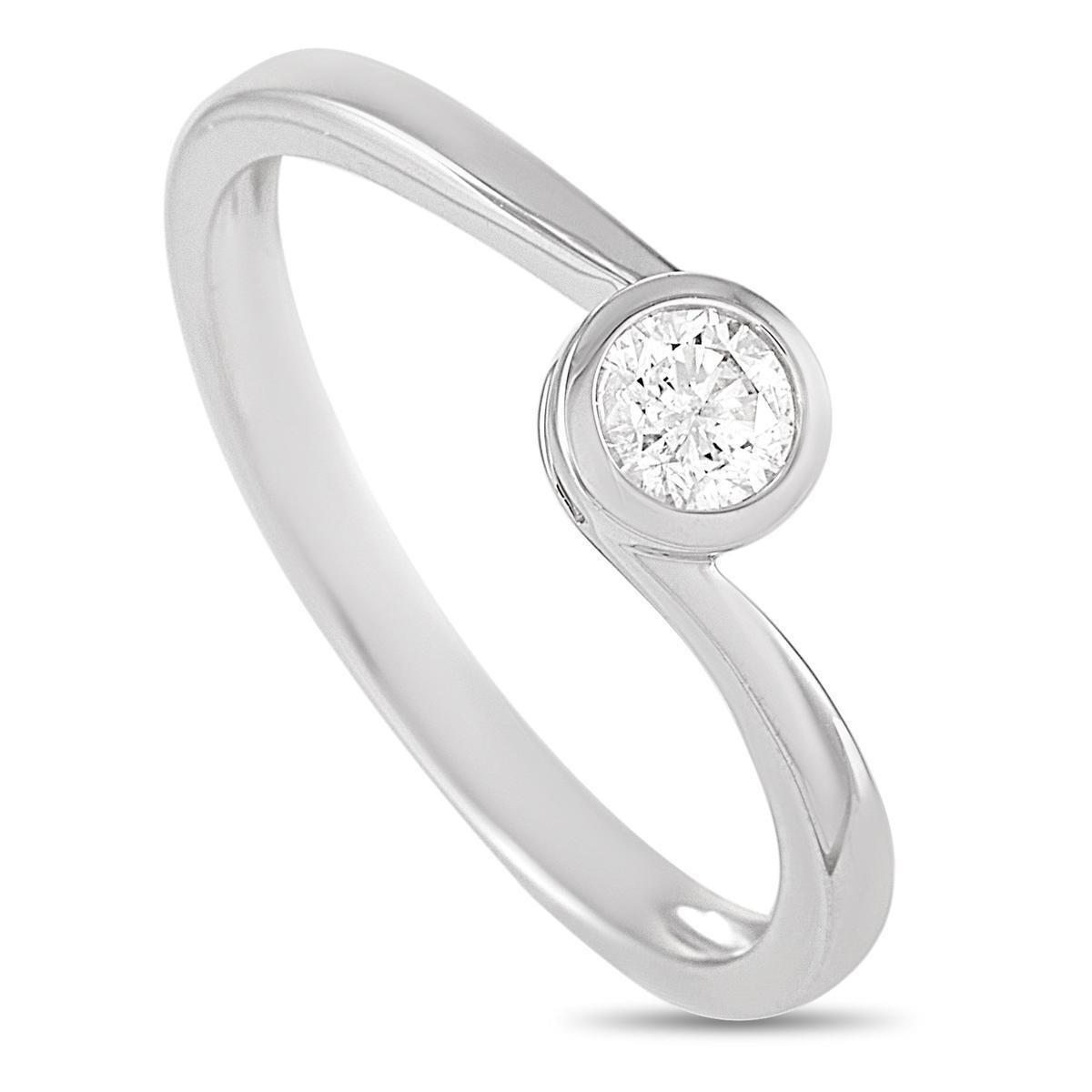 14K White Gold 0.26 ct Diamond Ring