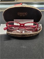 coach glasses & case *not verified* (display
