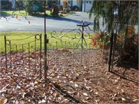 Metal Garden Gate 3 pc. (approx. 10'W x 3.5'T)