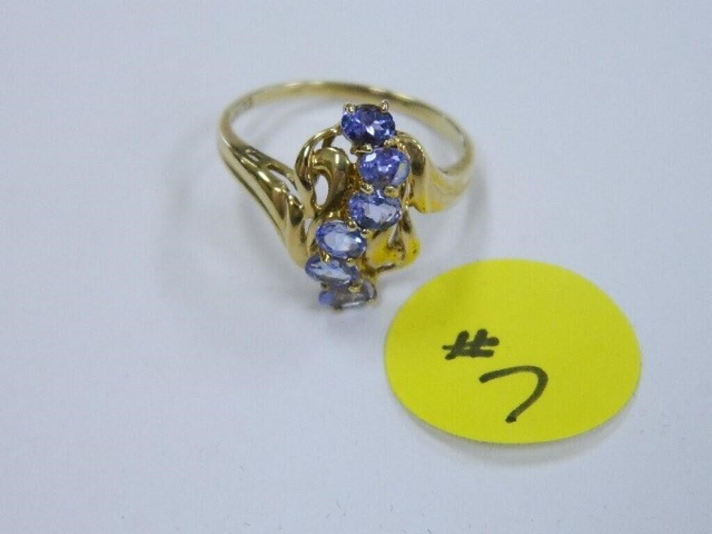 10kt Yellow Gold 2.8gr. Ladies Cocktail Ring with