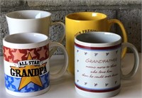 Coffee Mugs-Grandpa, See's, Trump