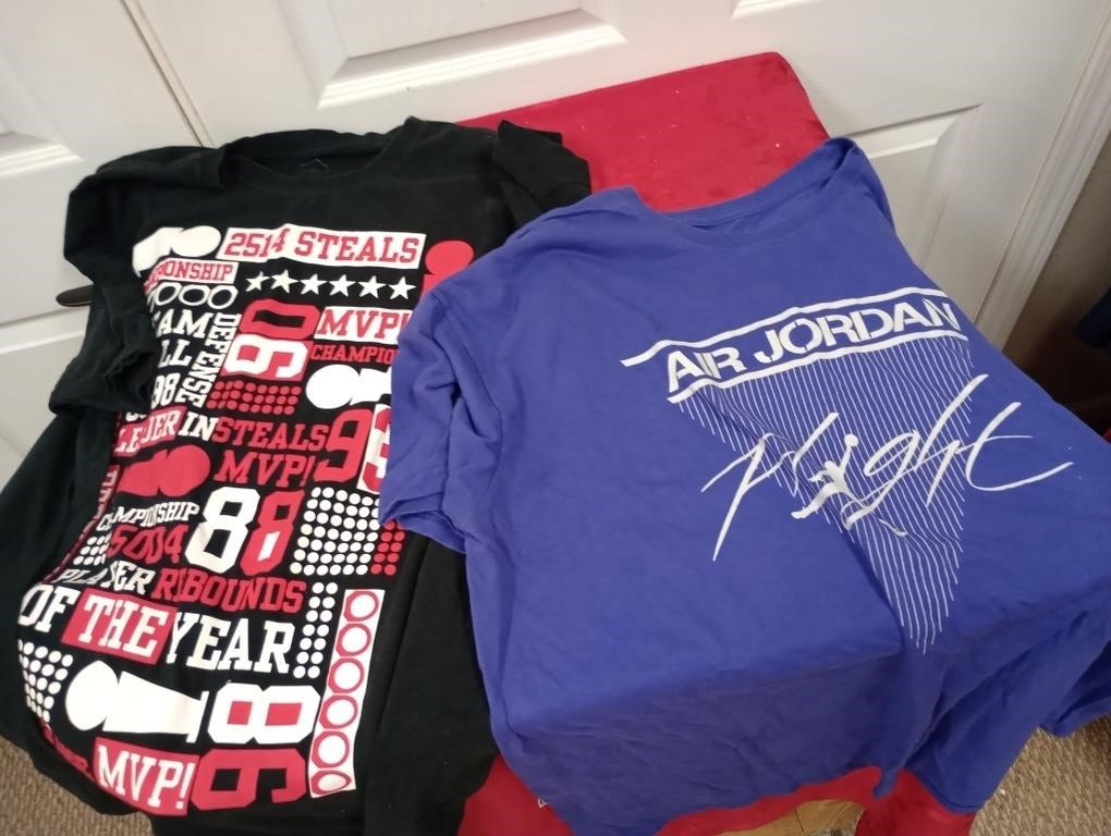 Two Michael Jordan t-shirts