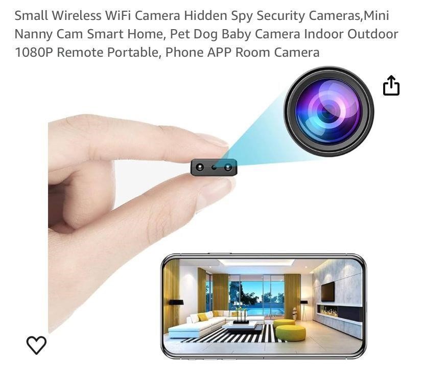 Small Wireless WiFi Camera Hidden