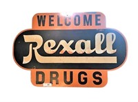 Wood Rexall Drugs Sign