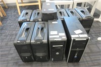 Lot of 10 desktop computer towers