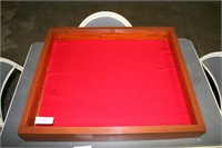 WOOD FRAME COUNTER TOP DISPLAY CASE