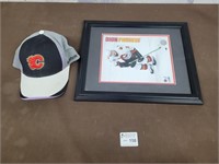 Dion Phaneuf picture and Flames cap