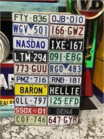 Collection of 40 Various Australian Number Plates