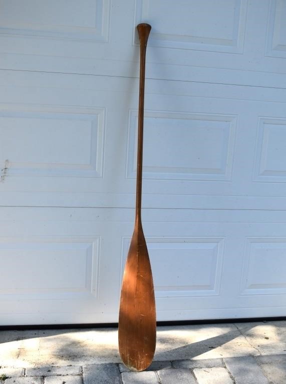 60" Vintage Wooden Canoe Paddle