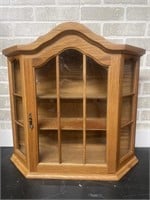 Wooden display Cabinet with glass door and