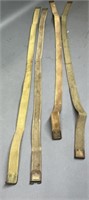 4 Old British Military Brown Canvas Rifle Slings