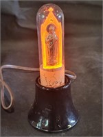 VTG Sacred Heart Jesus Figural Bulb & Lamp Base