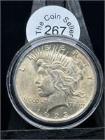 1923 Peace Dollar UNC No Mint Mark