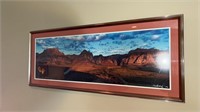 Wall art approximately 47” X 19.25”. Signed by