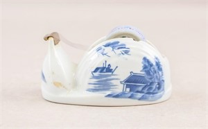 Chinese Porcelain Carved Tape Dispenser