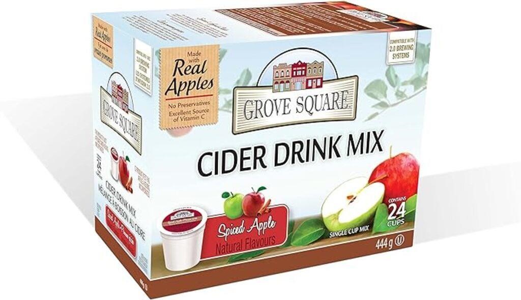 (N) Grove Square Apple Cider Mix, Spiced, 24 Singl