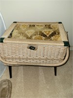 Sewing Basket On Stand