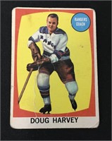1961 Topps Hockey Card Doug Harvey