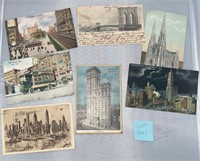 7 New York City Antique/Vintage Postcards Ephemera