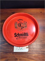 Vintage Schmidt's Beer Tray, Plastic Bar Tray