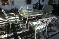 PATIO TABLE W/ 4 CHAIRS